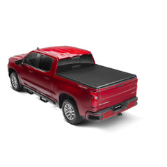 Lund Genesis Tri-Fold Soft Folding Truck Bed Tonneau Cover | 950292 | Fits 2019 - 2023 Chevy/GMC Silverado/Sierra, works w/ MultiPro/Flex tailgate 5' 10" Bed (69.9")