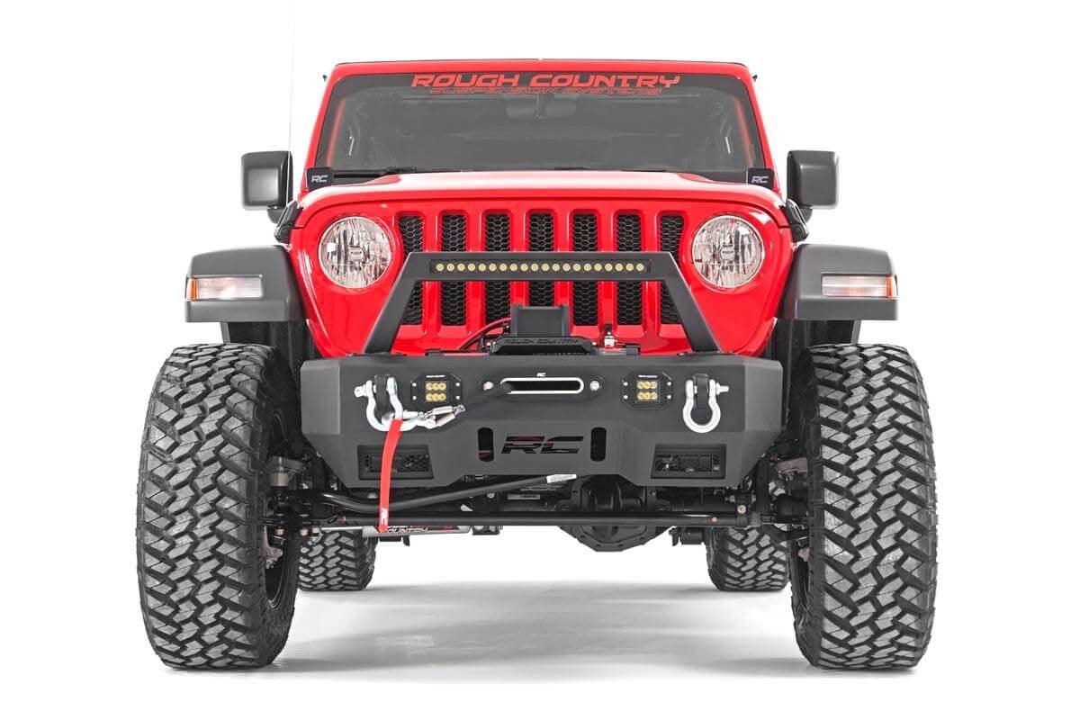 Rough Country 66830 3.5" Suspension Lift Kit includes front and  rear coil springs with a linear coil rate for 2018-2023 Jeep Wrangler JL Unlimited