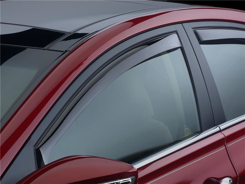 WeatherTech 80329 03+ Toyota Prado Front Side Window Deflectors - Dark Smoke