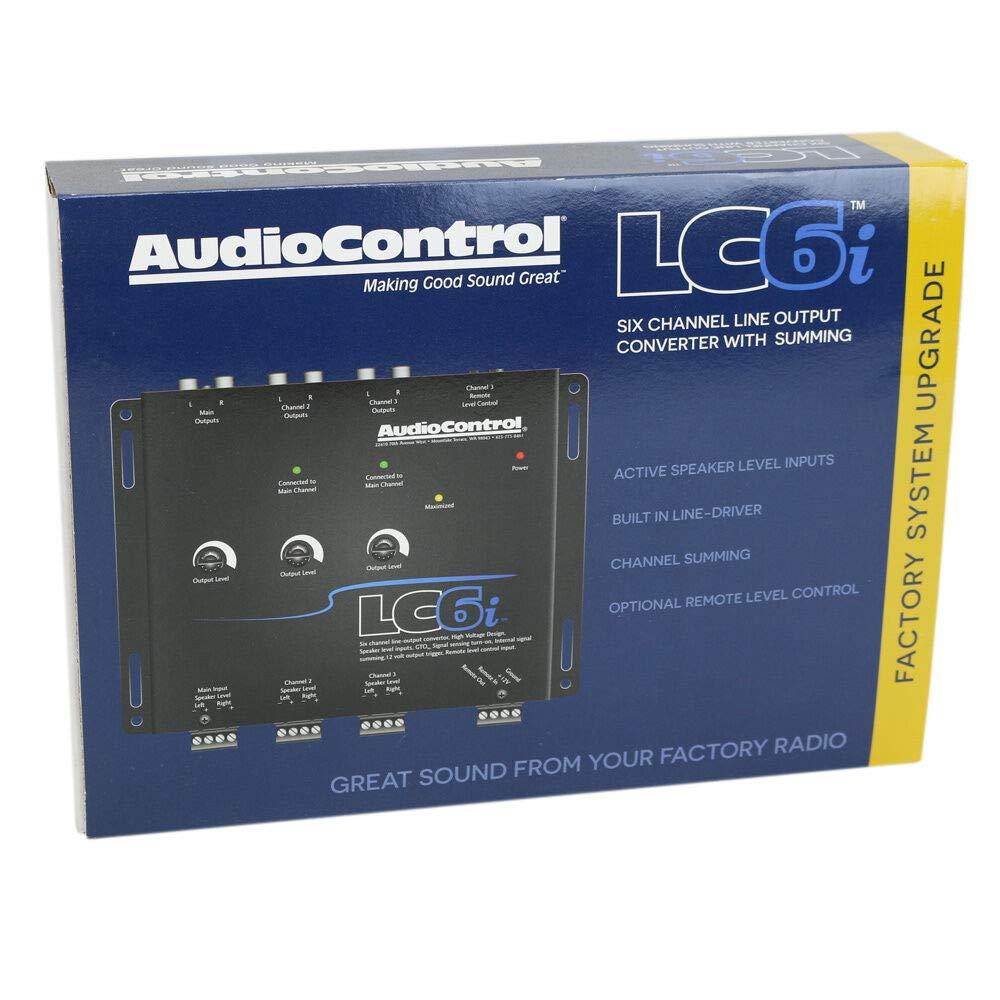 AudioControl LC6i 6-channel line output converter — add aftermarket amps to a factory system (Black)