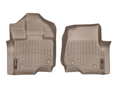 WeatherTech 456971 2015+ Ford F-150 Supercab/Supercrew Front FloorLiner - Tan w/ First Row Bucket Seats
