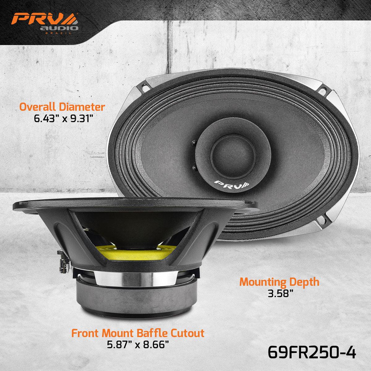 PRV Audio 69FR250-4 6X9" Full Range Loudspeaker