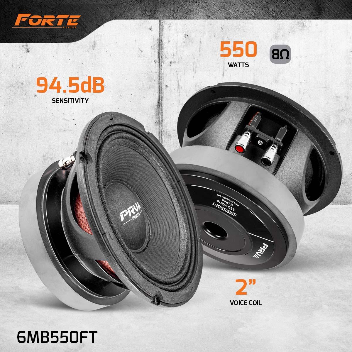 PRV Audio 6MB550FT 6.5" Midbass Loudspeaker