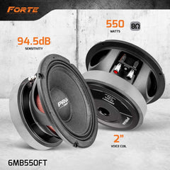 PRV Audio 6MB550FT 6.5" Midbass Loudspeaker