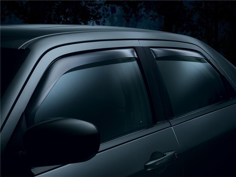 WeatherTech 82380 05-10 Jeep Grand Cherokee Front and Rear Side Window Deflectors - Dark Smoke