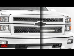 Rough Country 70103 Mesh Grille 30" Single Row LED | Black | Chevy Silverado 1500 (14-15)