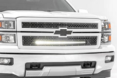 Rough Country 70103 Mesh Grille 30" Single Row LED | Black | Chevy Silverado 1500 (14-15)