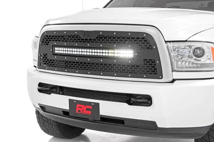 Rough Country 70152 Mesh Grille 30" Dual Row LED | Black | Ram 2500/3500 (13-18)