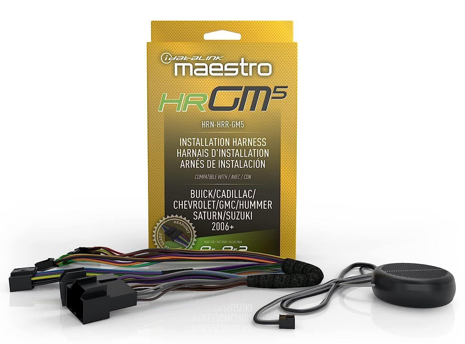 iDATALINK Maestro ADS-MRR + HRN-RR-GM5+ HRN-AV-GM5 for Select Chevy GMC Vehicle