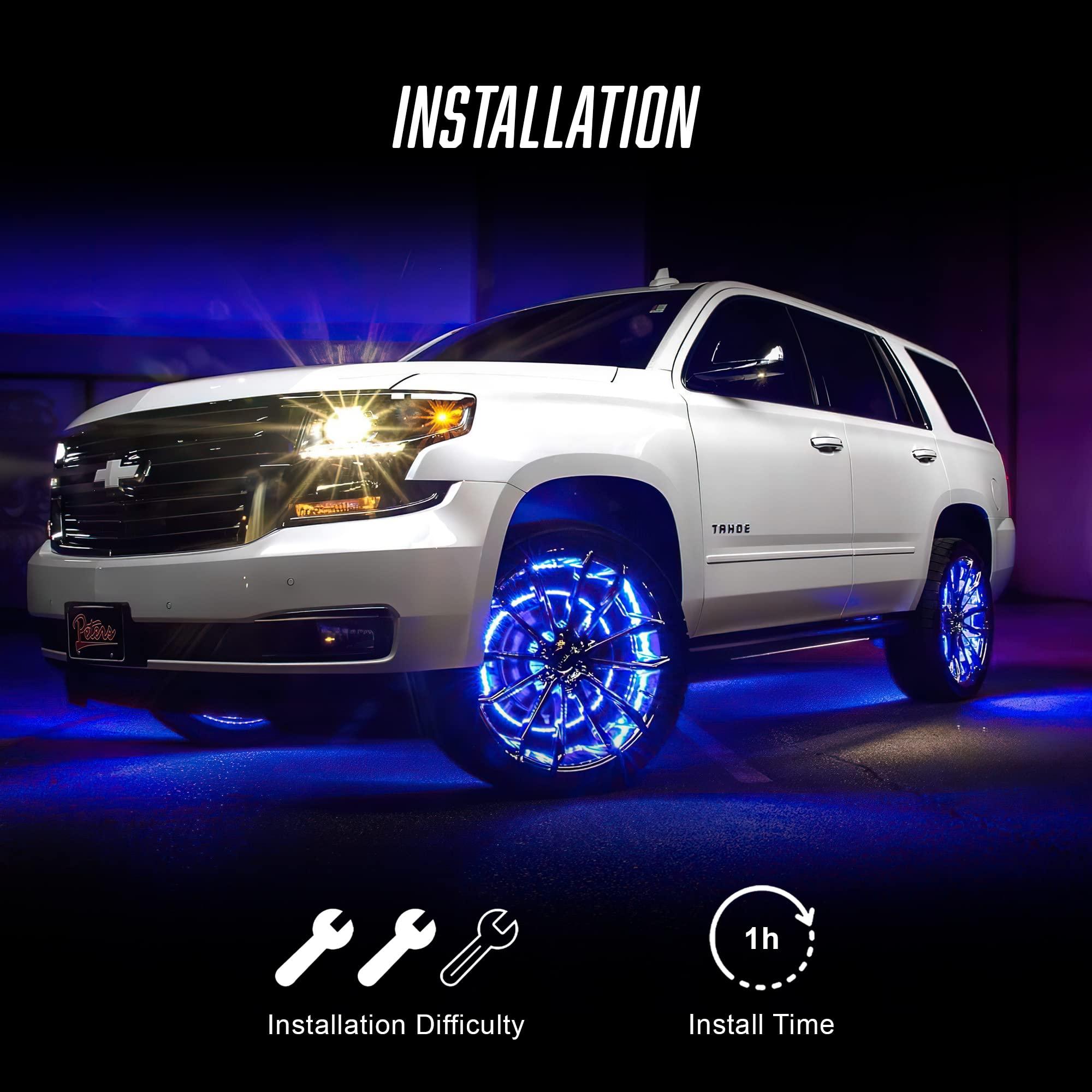 Oracle 4215-339 LED Illuminated Wheel Rings - ColorSHIFT® RGB+W -16.5 inches