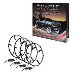 Oracle 4228-001 LED Illuminated Wheel Rings - Double LED - White 16.5 in.