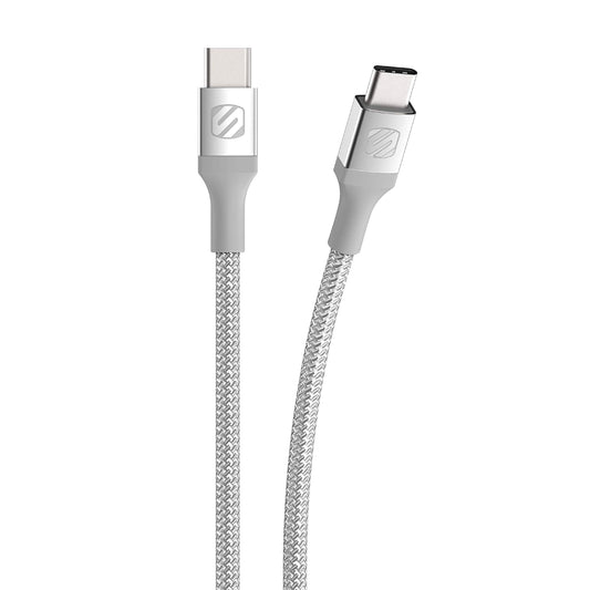 SCOSCHE CCB4SR-SP STRIKELINE PREMIUM USB-C TO USB-C CHARGE & SYNC BRAIDED 4' CABLE
