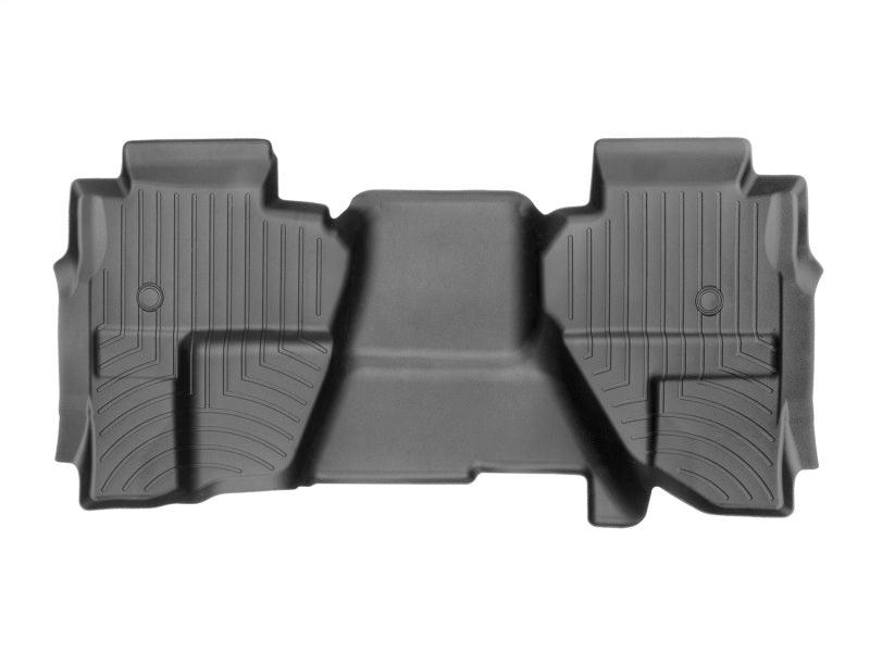 WeatherTech 449662V 2014+ GMC Sierra/Sierra Denali 1500 Rear FloorLiner - Black (Vinyl Floors/Double Cab)