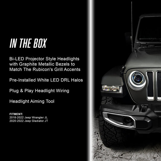 Oracle 5839-504 Oculus™ Bi-LED Projector Headlights for Jeep Wrangler JL / Gladiator JT