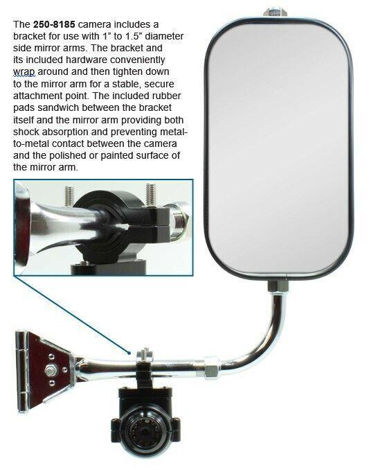 Rostra Machine Rostra 250-8185 High-Definition Side Mirror CCD Camera – Audio Jam Inc