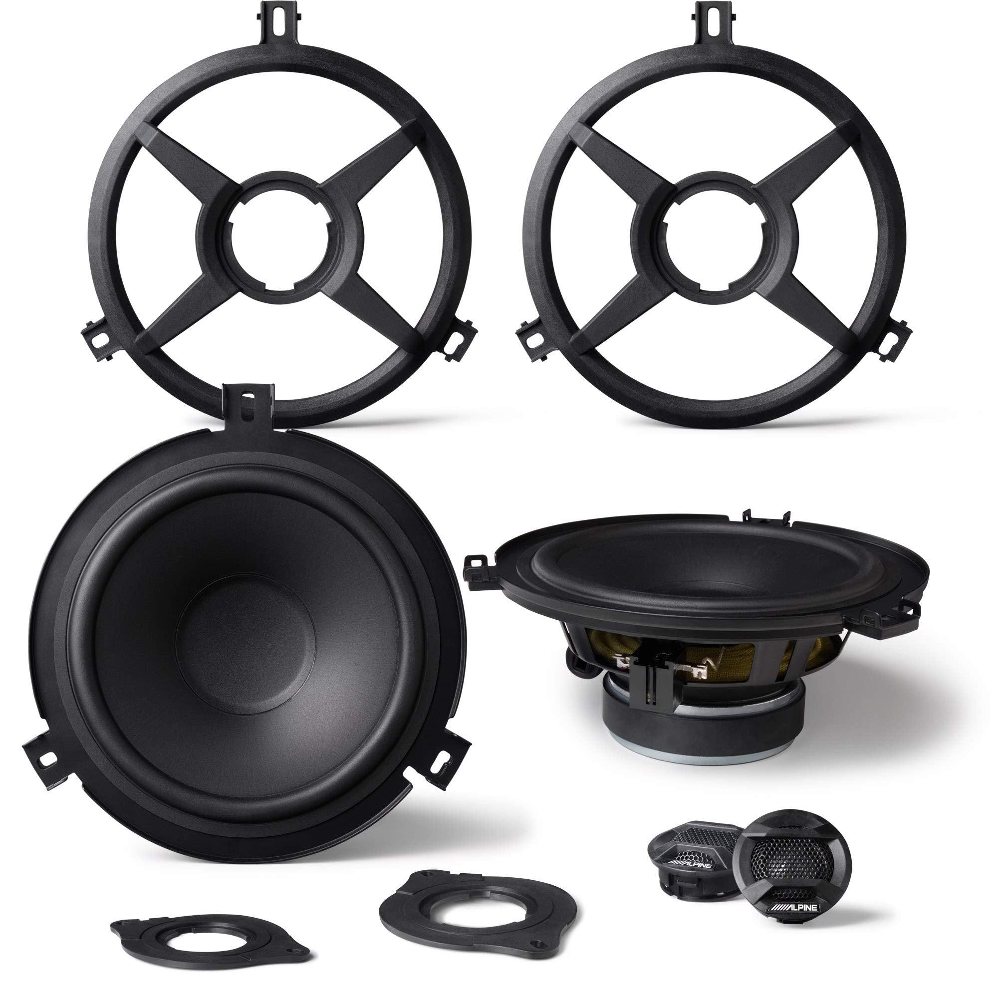Alpine PSS-24WRA  Direct-fit complete speaker system for select 2018-2023 Jeep Wrangler and 2020-2023 Jeep Gladiator vehicles