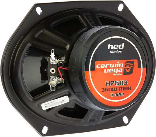 Cerwin Vega H7683 - 6" X 8" 3-Way Hed Series 360W Coaxial Speakers