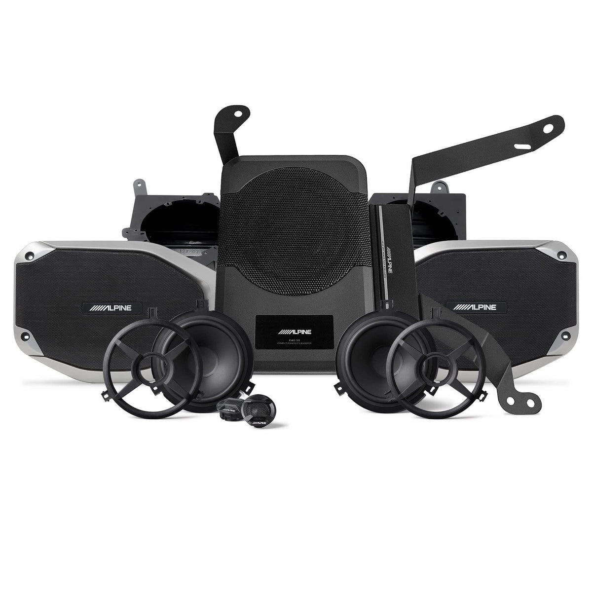 Alpine PSS-24WRA  Direct-fit complete speaker system for select 2018-2023 Jeep Wrangler and 2020-2023 Jeep Gladiator vehicles