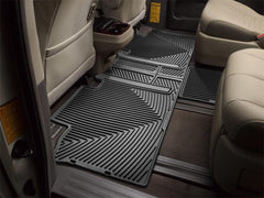 WeatherTech W244 11+ Toyota Sienna Rear Rubber Mats - Black