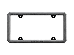 WeatherTech 8ALPBF1 BumpFrame Black Satin Textured Finish License Plate Frame