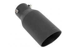 Rough Country 96004 Exhaust Tip Black | RC Logo | 2.5-3 Inch Pipe