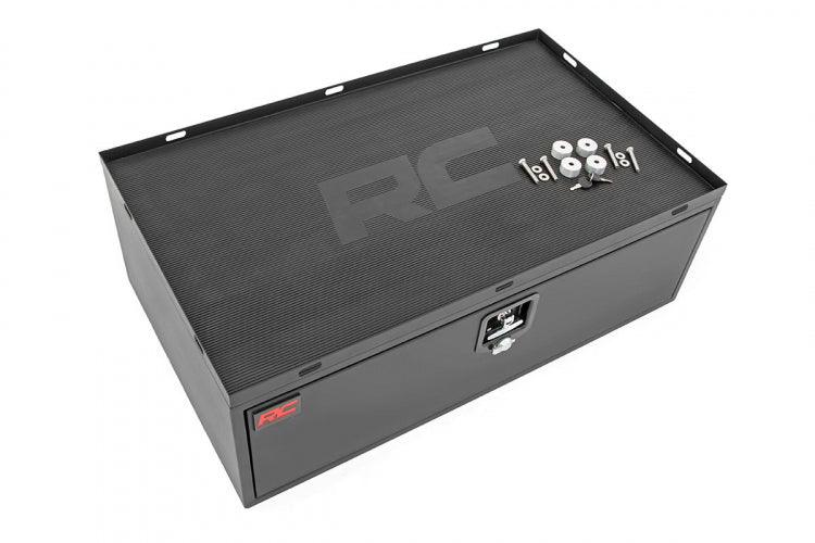 Rough Country 99030 Storage Box Metal | Slide Out Lockable Drawer | Jeep Wrangler JL/Wrangler Unlimited (18-24)