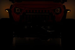 Rough Country 99036 High Clearance LED Flat Fender Flare Kit UV Treated | | Jeep Wrangler JL (18-24)