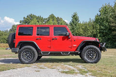 Rough Country 99037 High Clearance LED Flat Fender Flare Kit UV Treated | Jeep Wrangler JK (07-18)