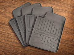 WeatherTech 8AFLCST4 Drink Coasters Set of 4 Black