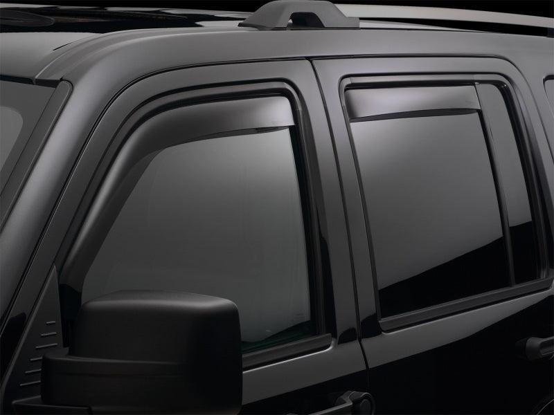 WeatherTech 82725 13+ Hyundai Santa Fe Sport Front Rear Side Window Deflectors - Dark Smoke
