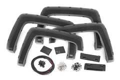 Rough Country F-C11412B Pocket Fender Flares Chevy Silverado 1500 (14-18)/2500HD (15-19)