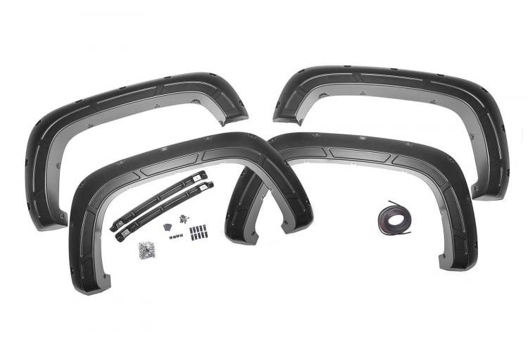 Rough Country A-C12011-GXD Fender Flares Defender | Chevy Silverado 2500 HD (20-24)/Silverado 3500 HD (20-24)