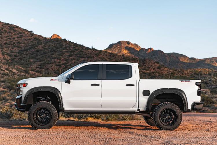 Rough Country A-C12211-G7C Fender Flares Defender | Chevy Silverado 1500 2WD/4WD (19-22)