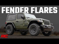Rough Country A-J01822 WF1 Fender Flares Jeep Wrangler JL (18-24)/Wrangler Unlimited (18-24)