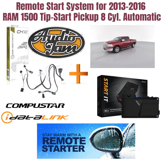 Remote Start System for 2013-2016 RAM 1500 Tip-Start Pickup 8 Cyl. Automatic