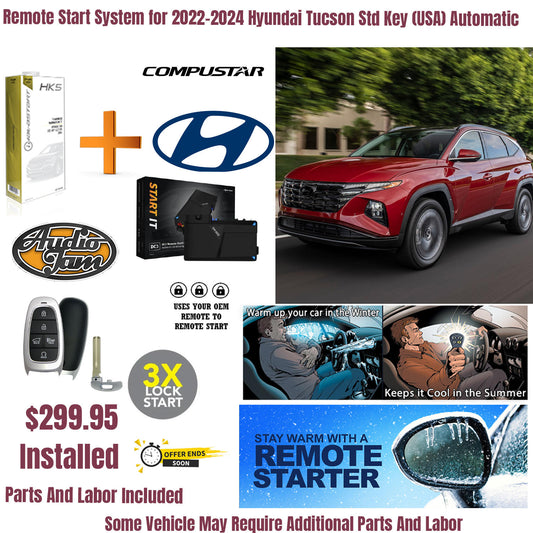 Remote Start System for 2020-2024 Hyundai Tucson Std Key Automatic (USA Model)