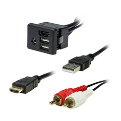Axxess Interface AXUSB-GM6 USB/AUX/HDMI Replacement Panel - GM 2014-2017