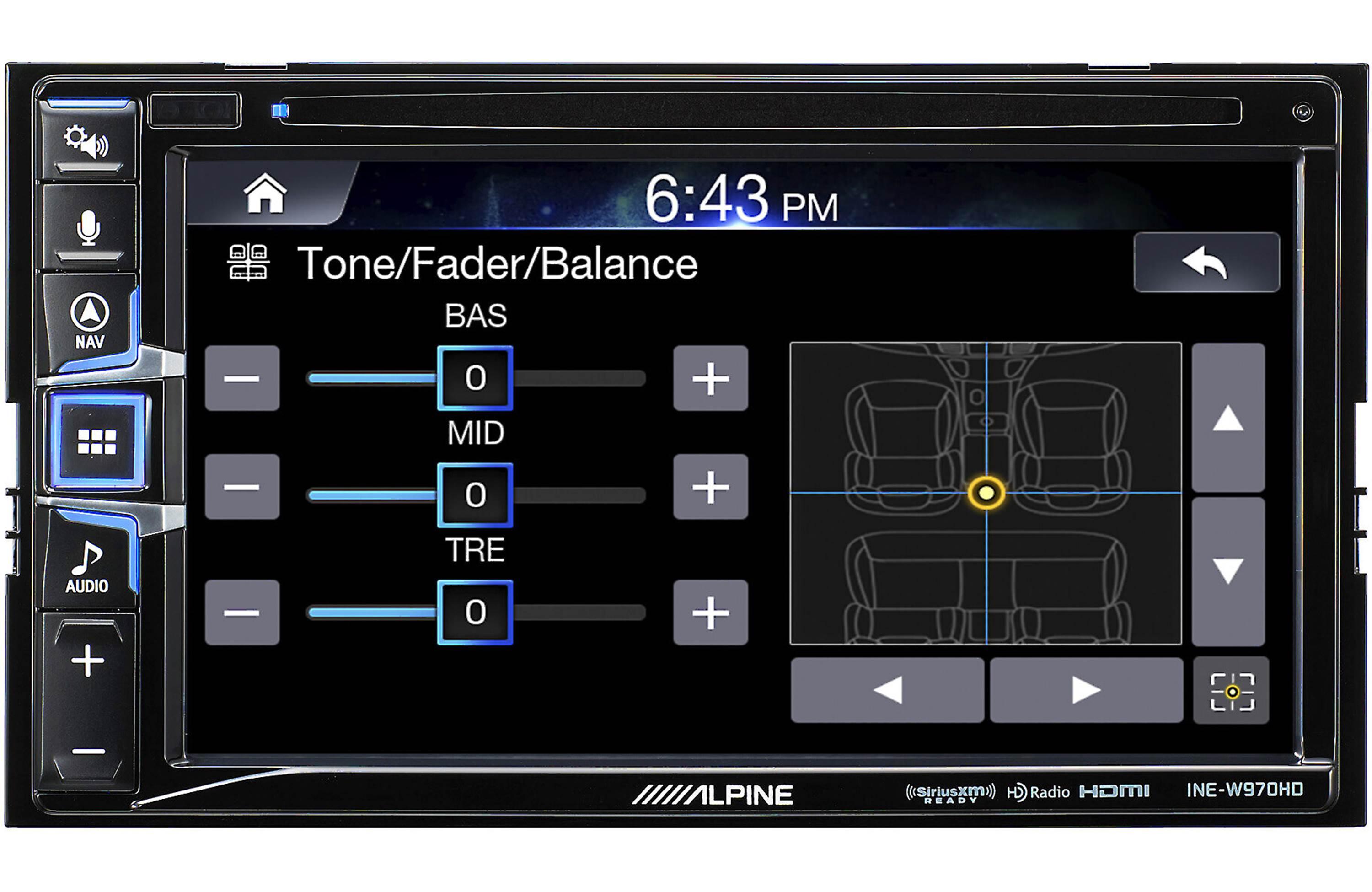 Alpine INE-W970HD best navigation receiver audio jam