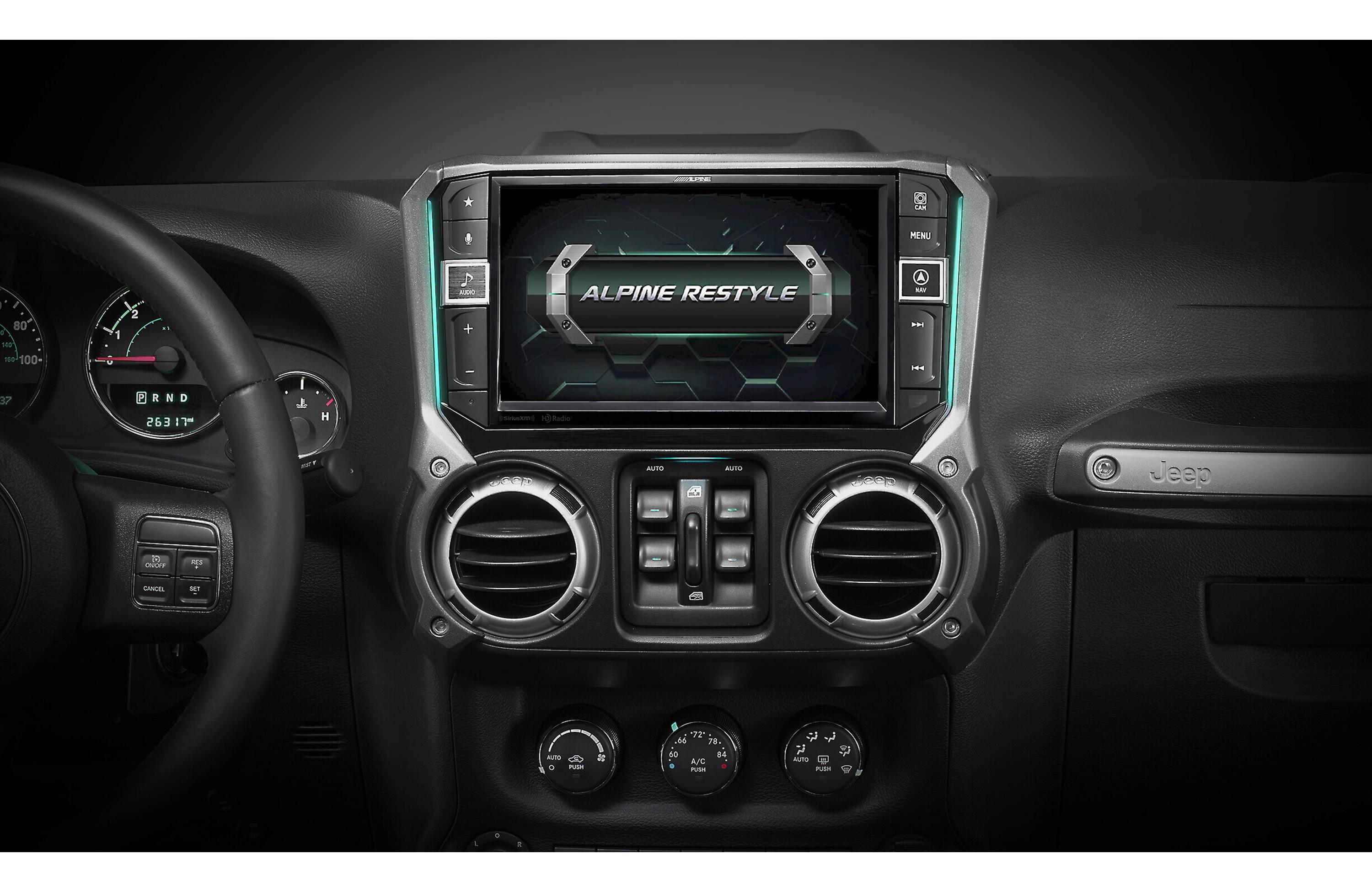 Alpine Restyle i509-WRA-JK apple carplay receiver for jeep Delaware