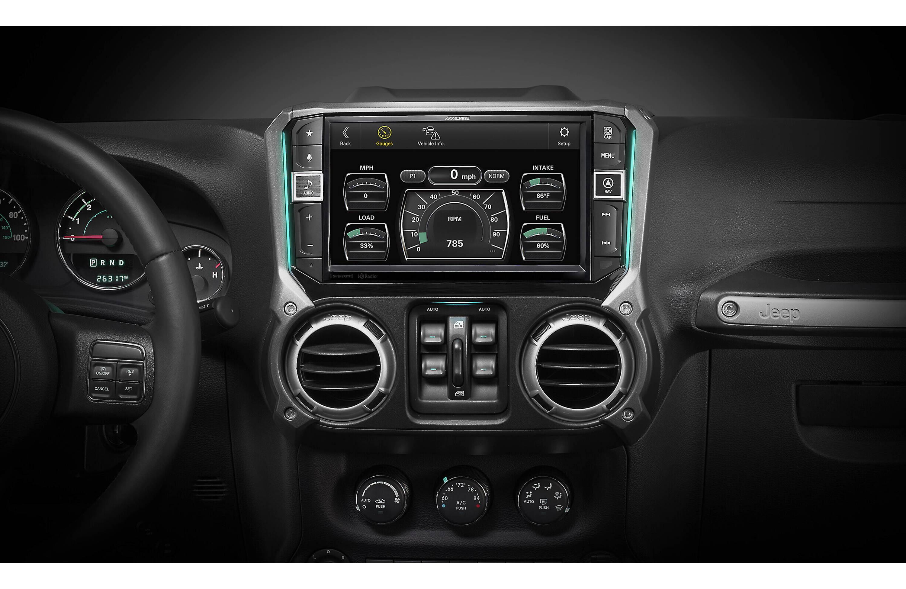 Alpine Restyle i509-WRA-JK apple carplay receiver for jeep