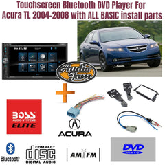 Touchscreen Bluetooth DVD Player For Acura TL 2004-2008 with Basic  install parts