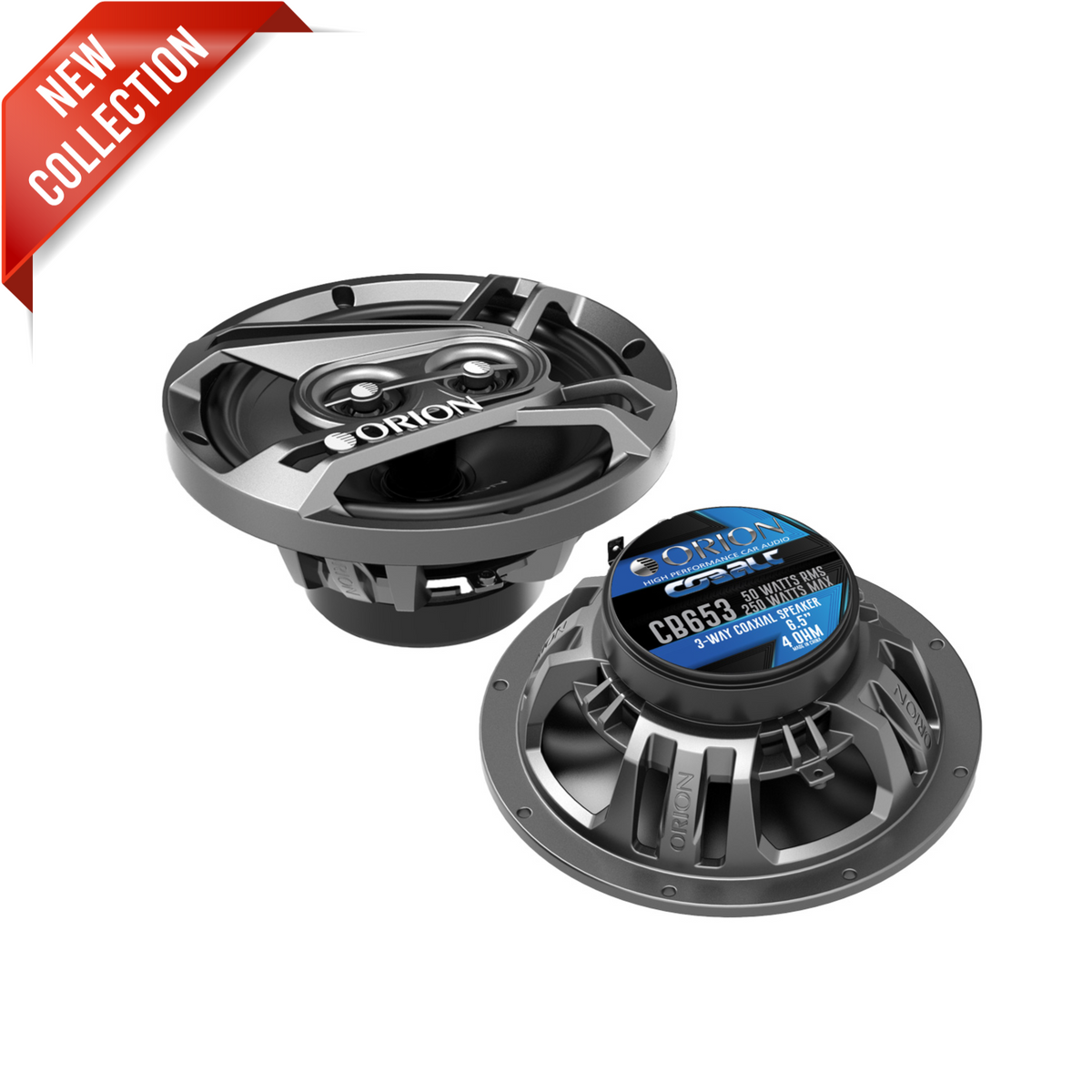 Orion CB653 COBALT series 6.5" Coaxial 3-Way Speakers