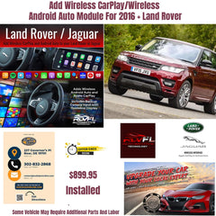 Add Wireless CarPlay/Wireless Android Auto Module For 2016 + Land Rover