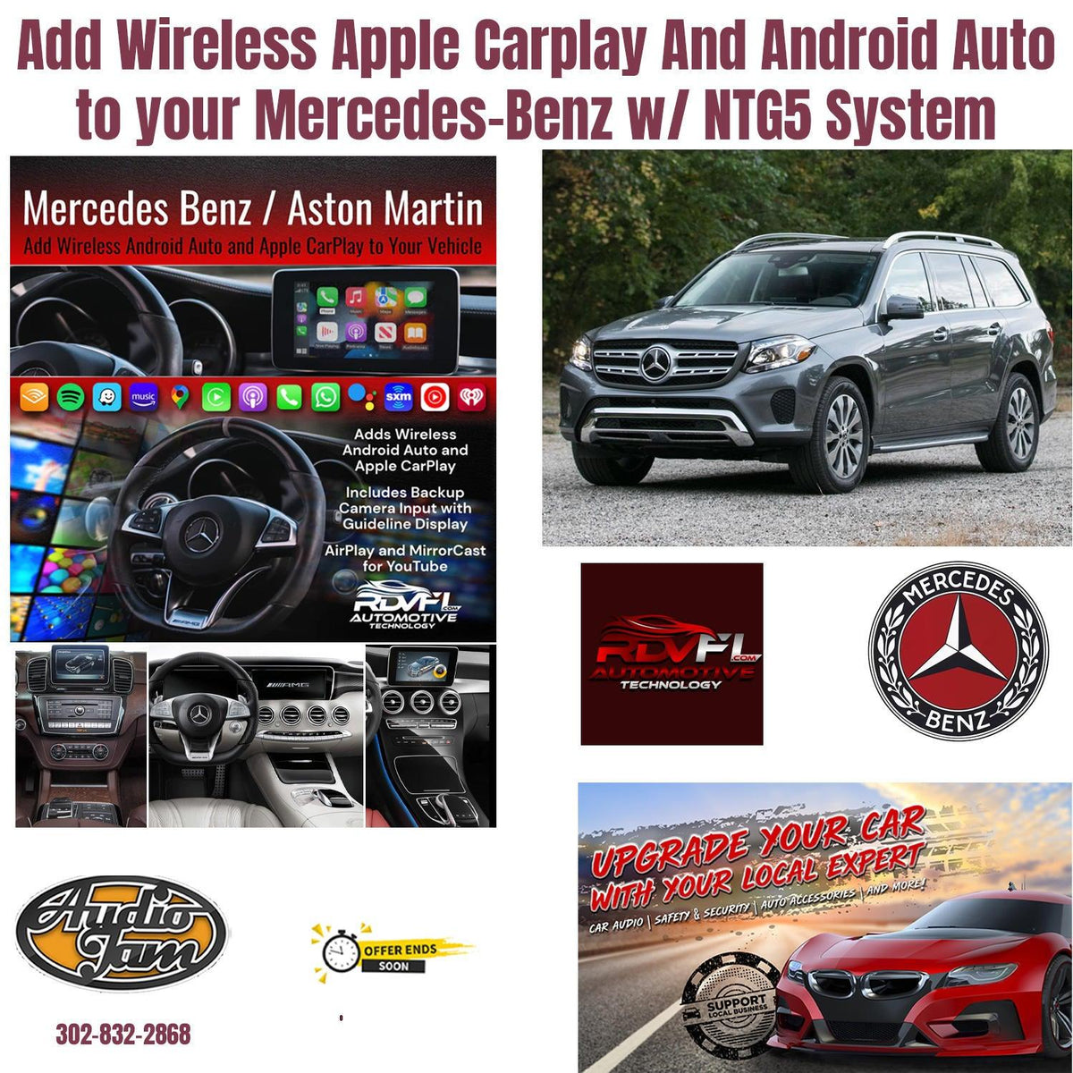 Add Wireless Apple Carplay And Android Auto to your Mercedes-Benz w/ NTG5 System