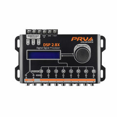 PRV AUDIO DSP 2.8X Car Audio Crossover and Equalizer 8 Channel Full Digital Signal Processor DSP with Sequencer