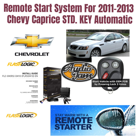 Remote Start System For 2011-2013 Chevy Caprice STD. KEY Automatic