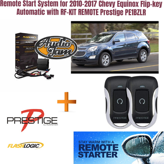 Remote Start System for 2010-17 Chevy Equinox Flip-key Automatic + RF-KIT REMOTE