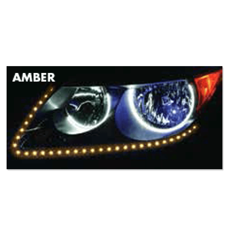 Heise H-ASV Side View Amber Light Strips - 24 Inch, 60 LED, Pair