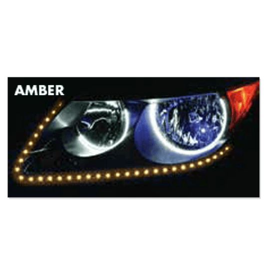 Heise H-ASV Side View Amber Light Strips - 24 Inch, 60 LED, Pair