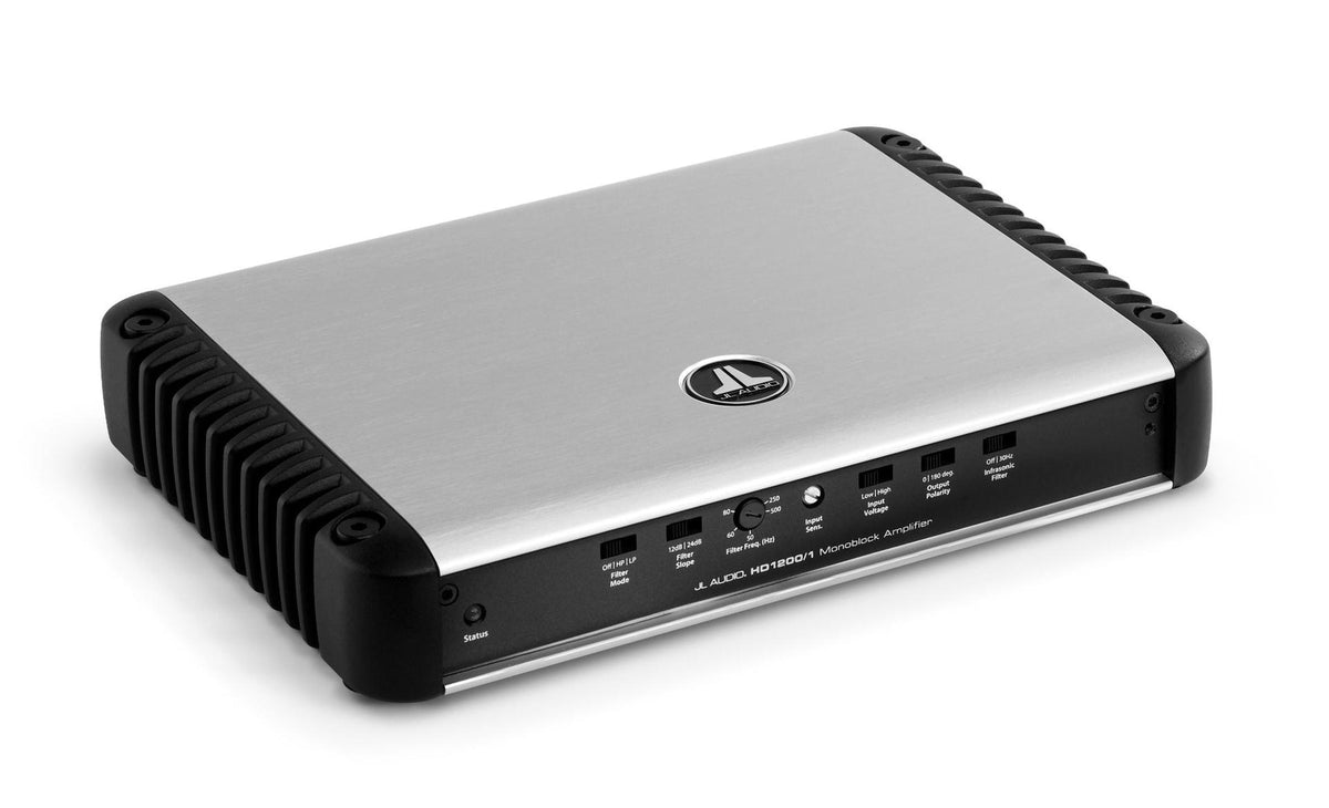 JL Audio HD1200/1 Monoblock Class D Wide-Range Amplifier, 1200 W (HD12001)